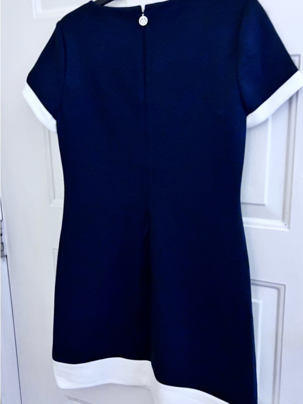 Tommy Hilfiger Navy Mini Dress with White Trim Accents - Picture 5 of 7